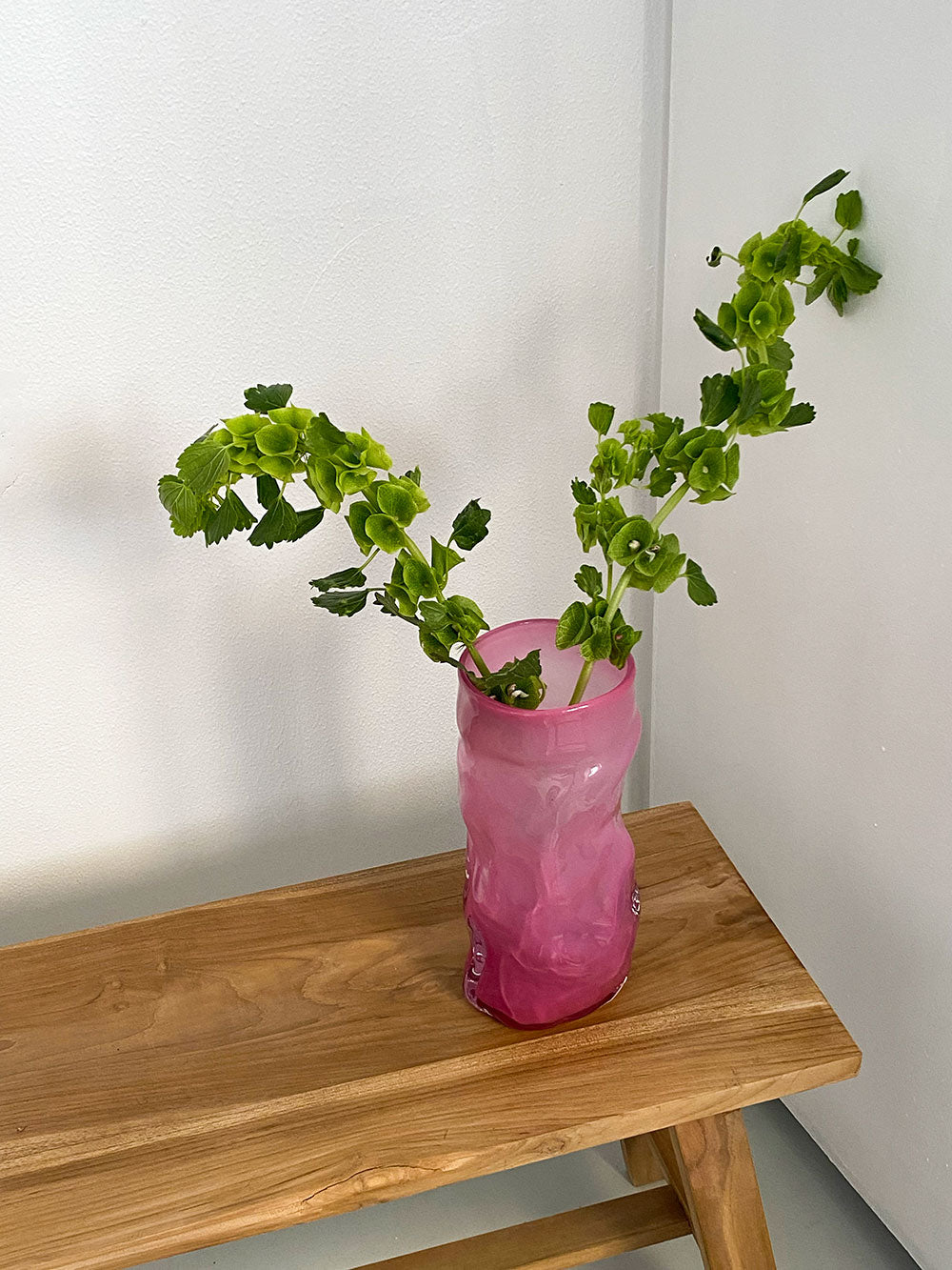 Glasvase Stor Pink
