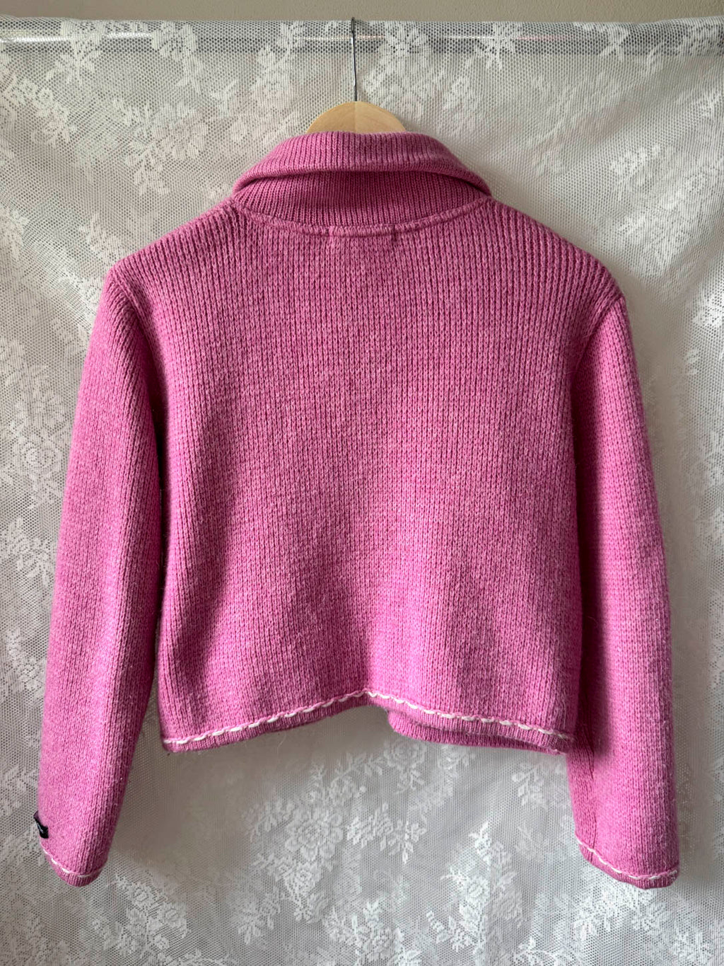 Lyserød cardigan