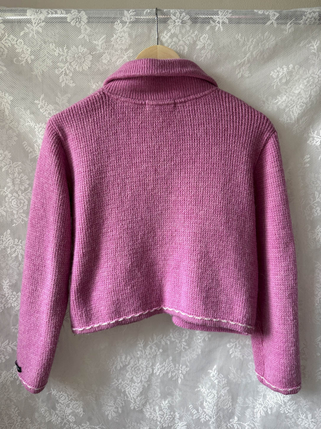 Lyserød cardigan
