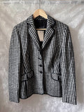 Houndstooth uldblazer