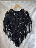 Sort poncho