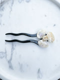 French Pin Hvid Blomst