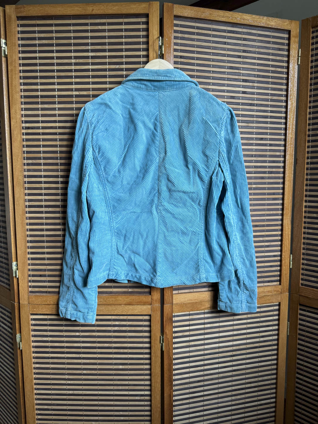 Turkis Fløjlsblazer