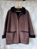 Brun Faux Fur Jakke