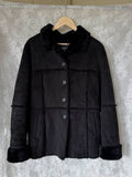 Sort Faux Fur Jakke