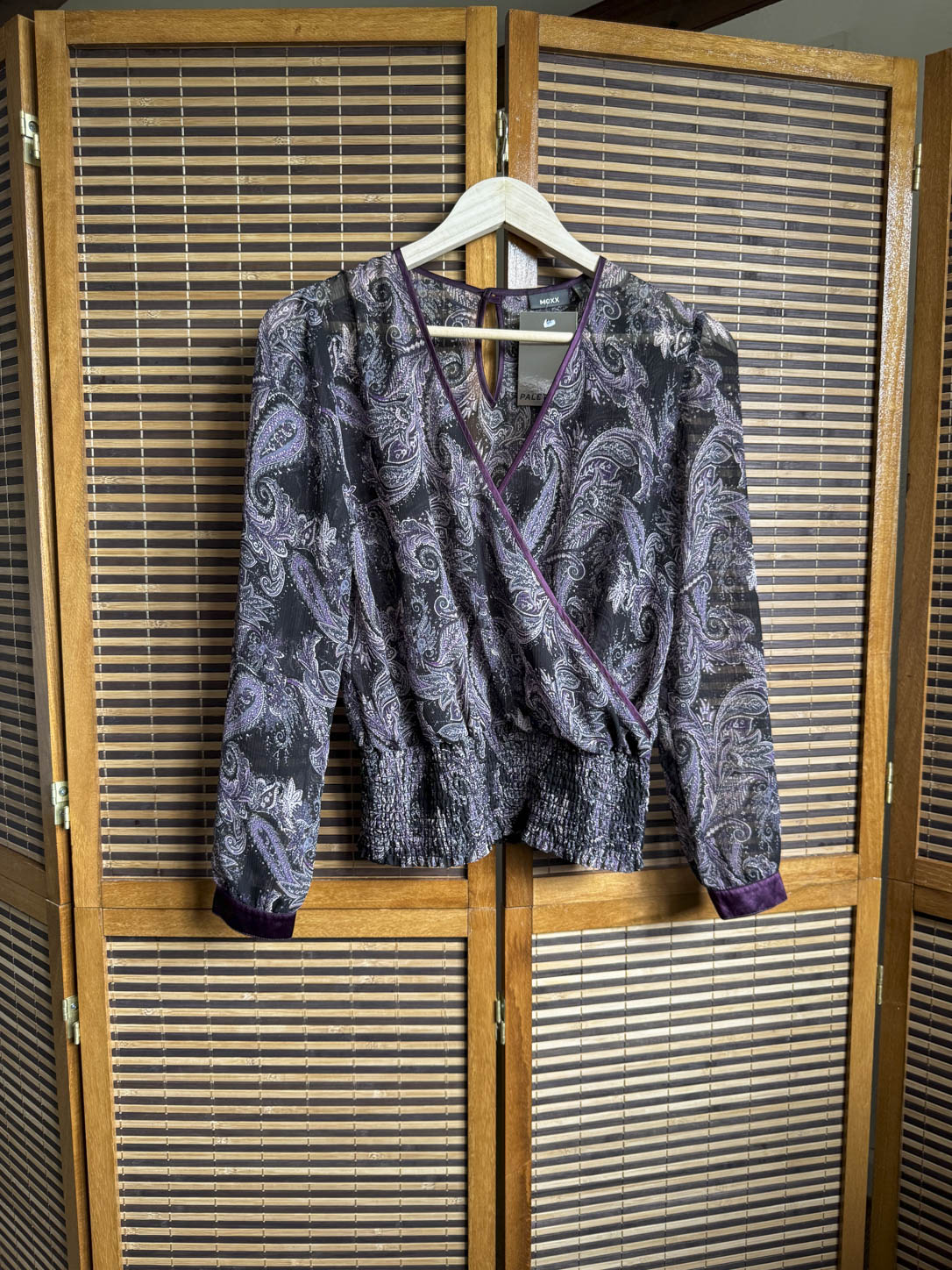 Paisleyprintet Bluse