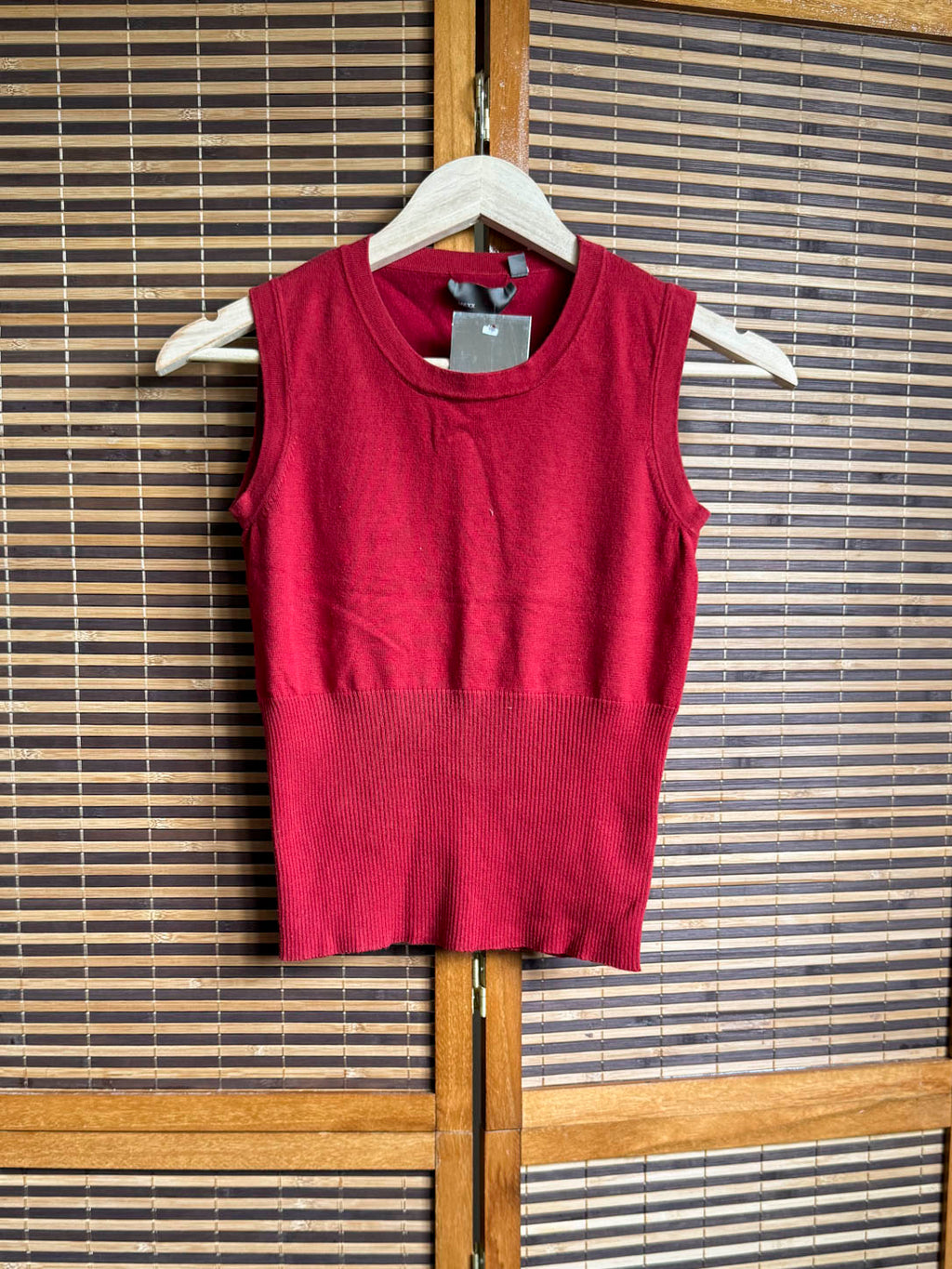 Rød pullover top