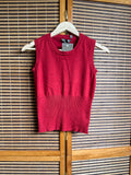 Rød pullover top