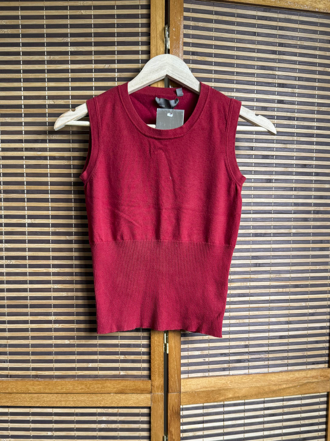 Rød pullover top