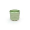 rillet keramik kop uden hank i lysegrøn