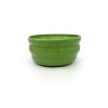 Græsgrøn keramik skål med riller fra Julie Ebens perfekt til en lille salat eller snacks
