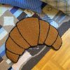 håndlavet croissant tæppe fra Libe Kbh